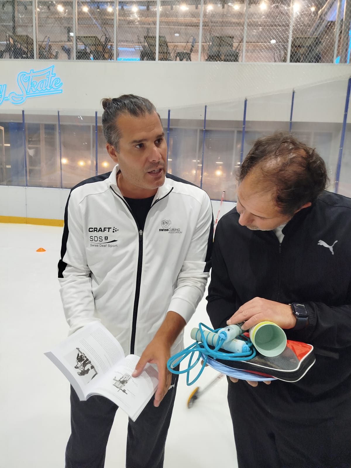 Visita del entrenador Austriaco, coach de Suiza Boris Seild.